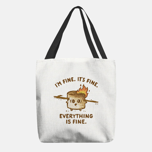 Everything Is Fine-None-Basic Tote-Bag-kg07