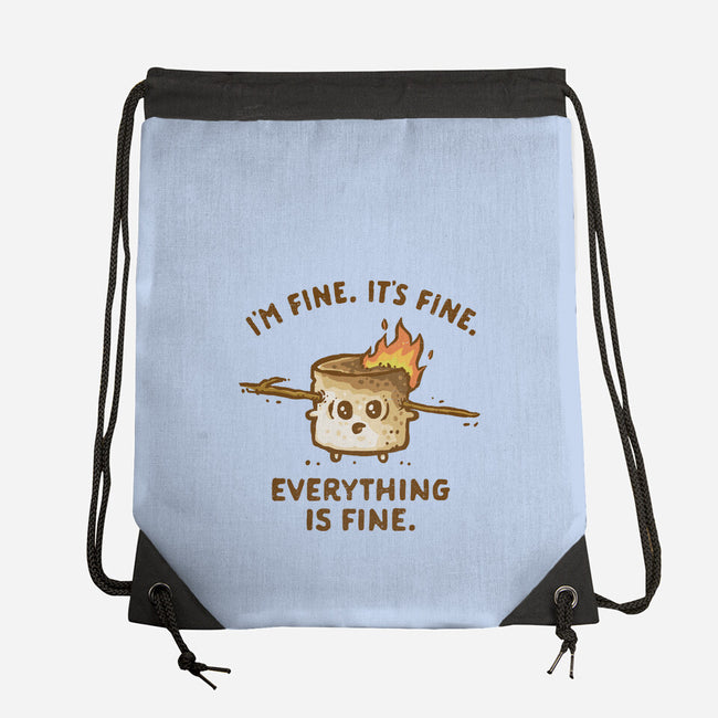 Everything Is Fine-None-Drawstring-Bag-kg07