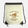 Everything Is Fine-None-Drawstring-Bag-kg07
