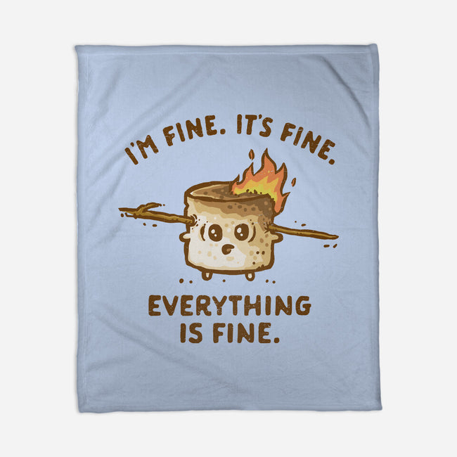 Everything Is Fine-None-Fleece-Blanket-kg07