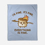 Everything Is Fine-None-Fleece-Blanket-kg07