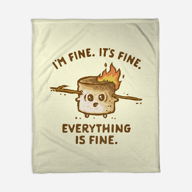 Everything Is Fine-None-Fleece-Blanket-kg07