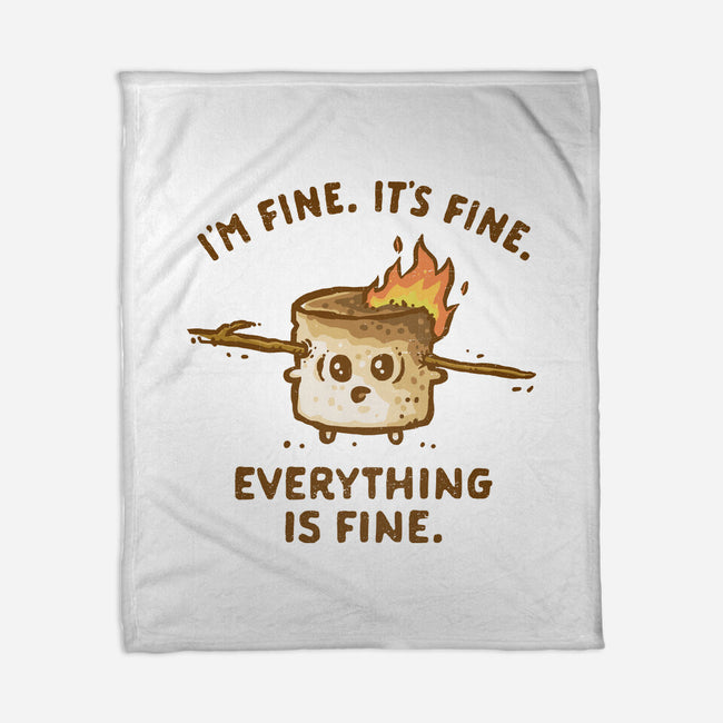 Everything Is Fine-None-Fleece-Blanket-kg07