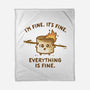 Everything Is Fine-None-Fleece-Blanket-kg07