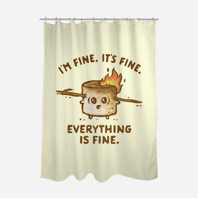 Everything Is Fine-None-Polyester-Shower Curtain-kg07