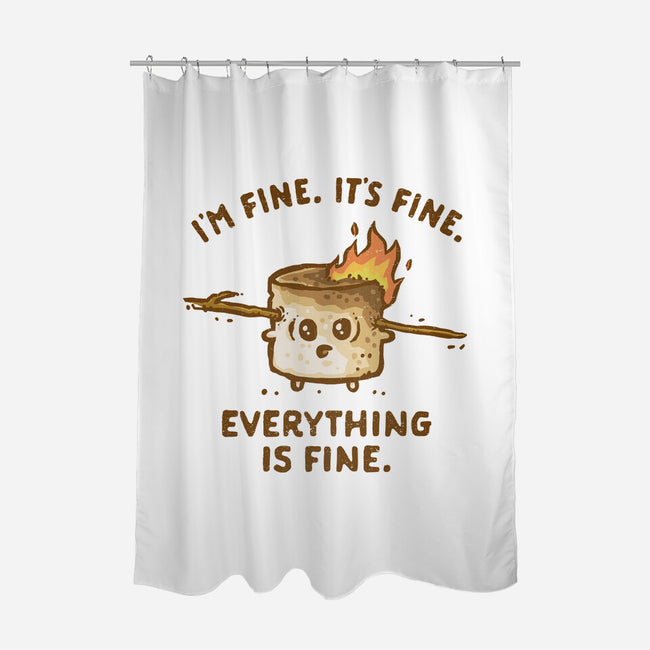 Everything Is Fine-None-Polyester-Shower Curtain-kg07