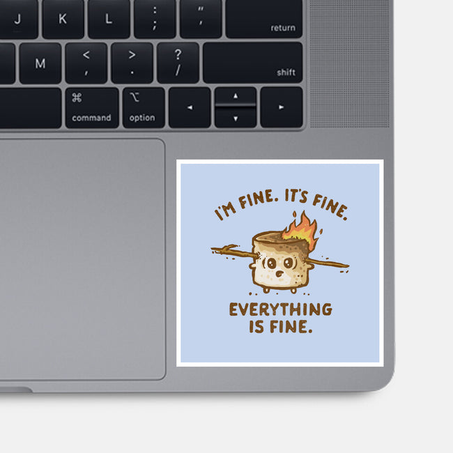 Everything Is Fine-None-Glossy-Sticker-kg07