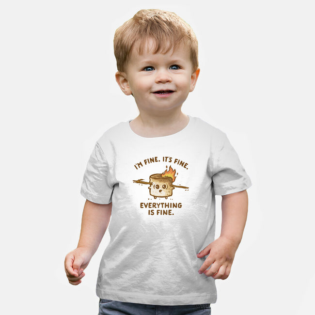 Everything Is Fine-Baby-Basic-Tee-kg07