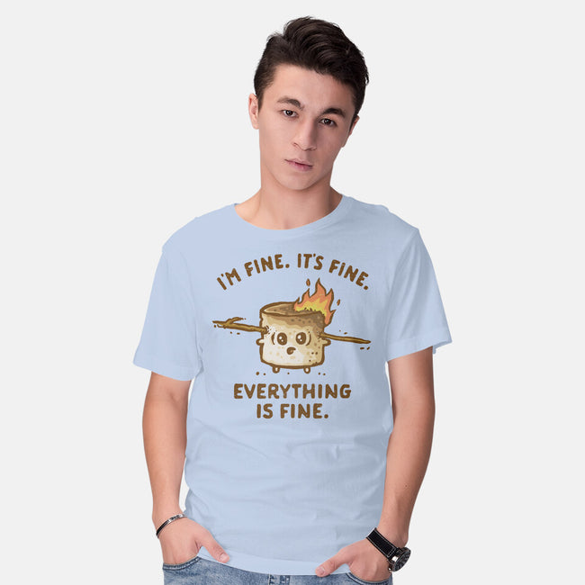 Everything Is Fine-Mens-Basic-Tee-kg07