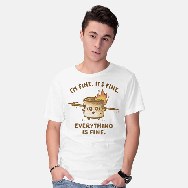 Everything Is Fine-Mens-Basic-Tee-kg07