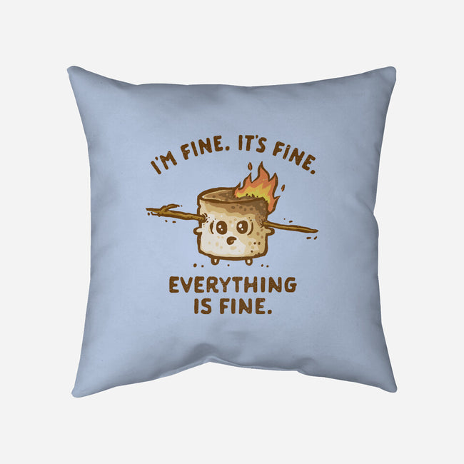 Everything Is Fine-None-Removable Cover w Insert-Throw Pillow-kg07