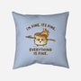 Everything Is Fine-None-Removable Cover w Insert-Throw Pillow-kg07