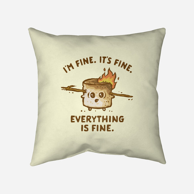 Everything Is Fine-None-Removable Cover w Insert-Throw Pillow-kg07