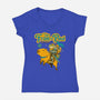 Tales From The Pond-Womens-V-Neck-Tee-Hafaell
