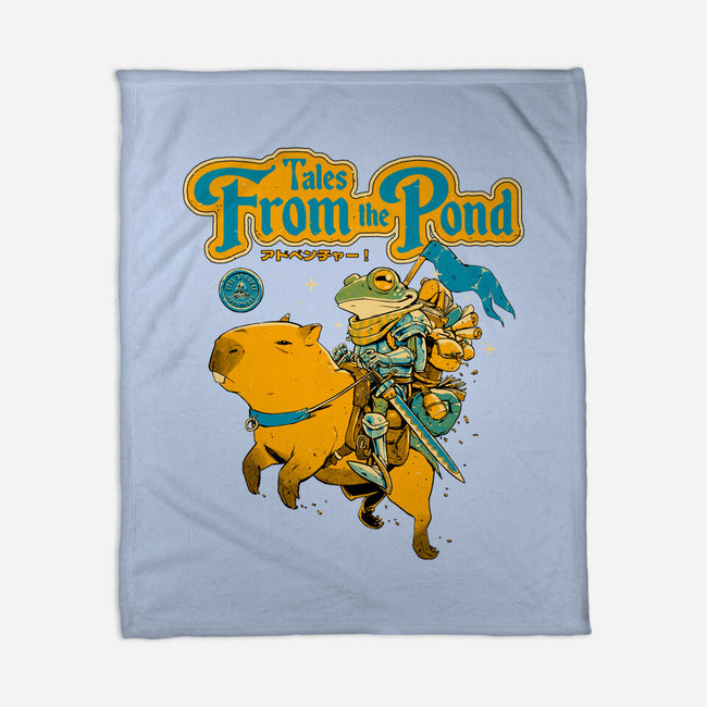 Tales From The Pond-None-Fleece-Blanket-Hafaell