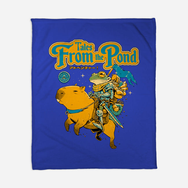 Tales From The Pond-None-Fleece-Blanket-Hafaell