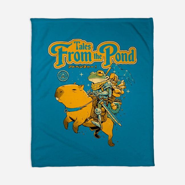 Tales From The Pond-None-Fleece-Blanket-Hafaell
