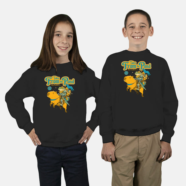 Tales From The Pond-Youth-Crew Neck-Sweatshirt-Hafaell