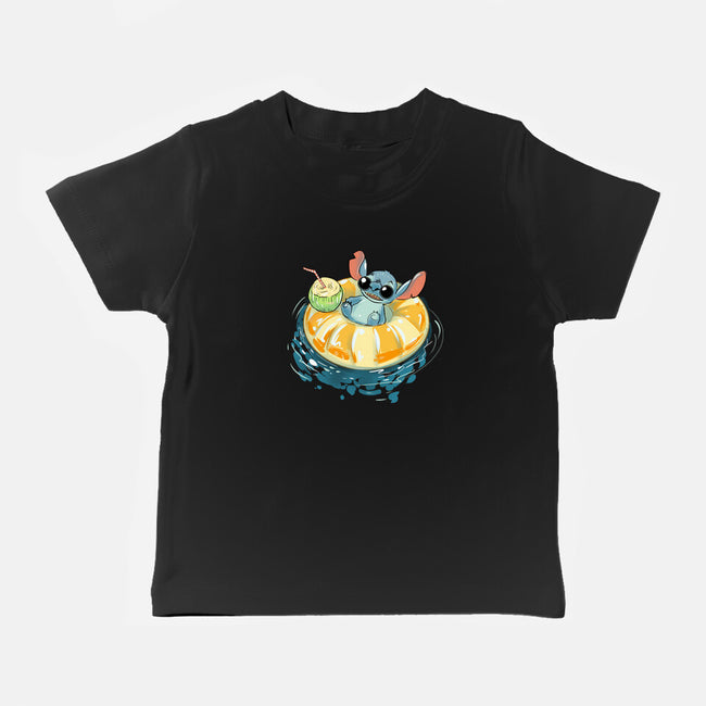 Hot Summer Vibes-Baby-Basic-Tee-kharmazero