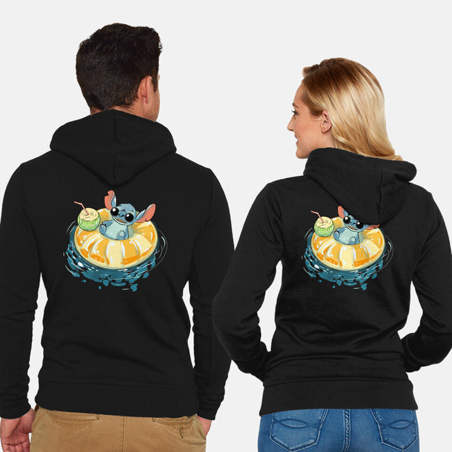 Hot Summer Vibes-Unisex-Zip-Up-Sweatshirt-kharmazero