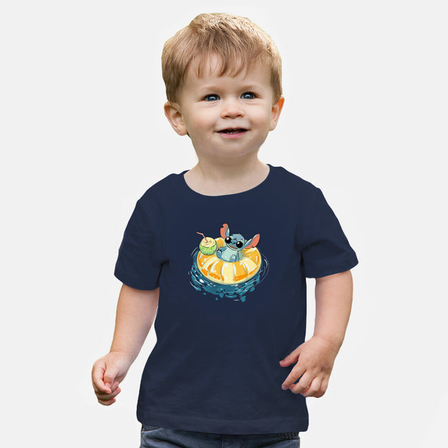 Hot Summer Vibes-Baby-Basic-Tee-kharmazero