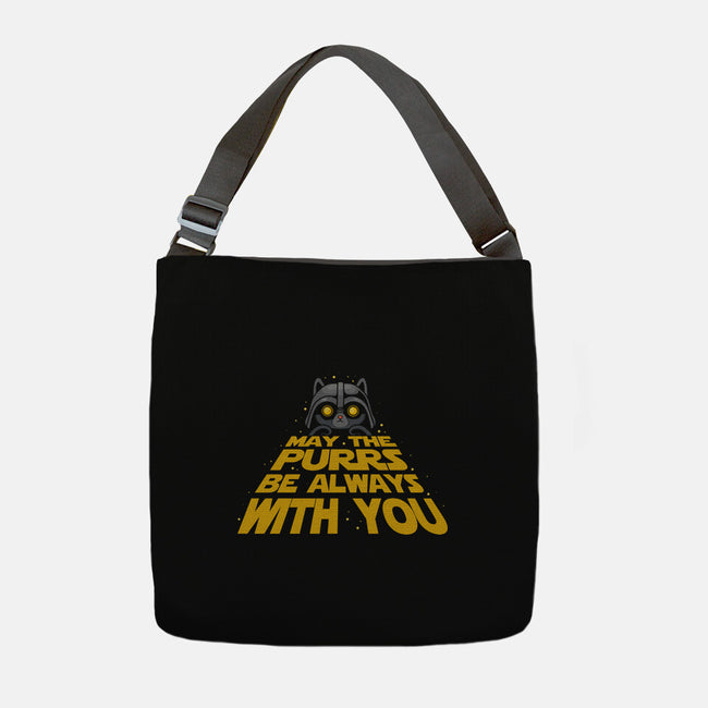 May The Purrs Be With You-None-Adjustable Tote-Bag-erion_designs
