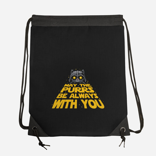 May The Purrs Be With You-None-Drawstring-Bag-erion_designs