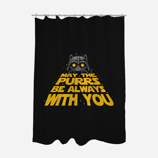 May The Purrs Be With You-None-Polyester-Shower Curtain-erion_designs