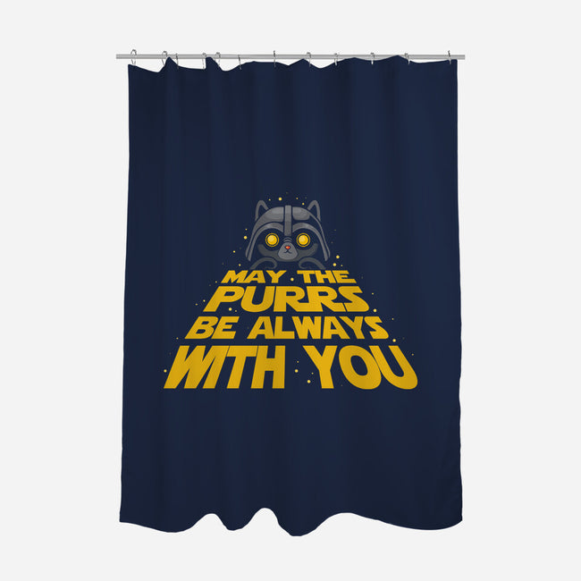 May The Purrs Be With You-None-Polyester-Shower Curtain-erion_designs