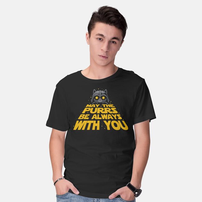May The Purrs Be With You-Mens-Basic-Tee-erion_designs
