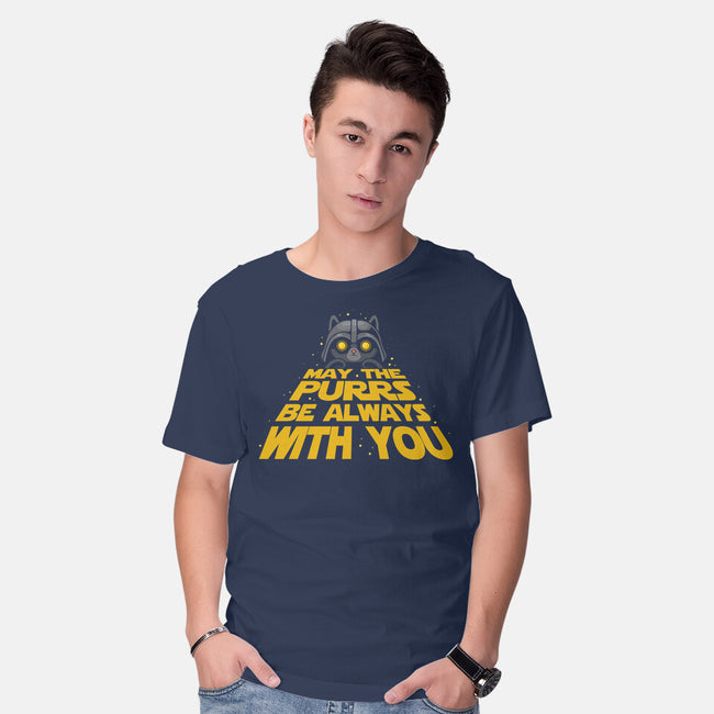 May The Purrs Be With You-Mens-Basic-Tee-erion_designs