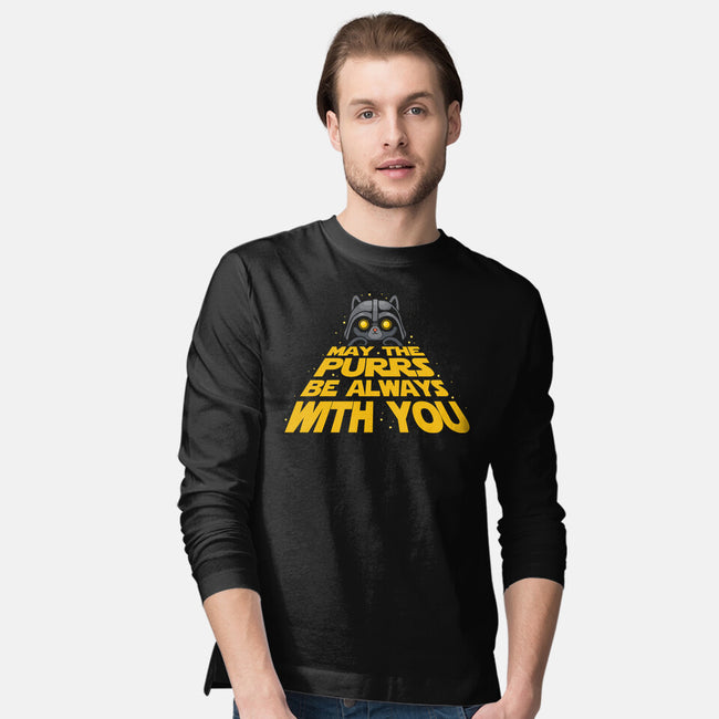 May The Purrs Be With You-Mens-Long Sleeved-Tee-erion_designs