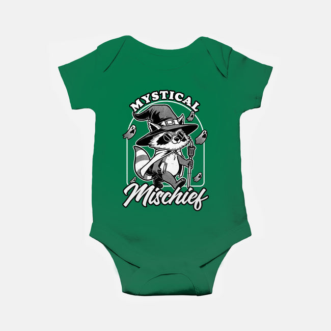 Wizard Magical Raccoon-Baby-Basic-Onesie-Studio Mootant