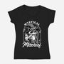 Wizard Magical Raccoon-Womens-V-Neck-Tee-Studio Mootant