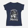 Wizard Magical Raccoon-Womens-V-Neck-Tee-Studio Mootant
