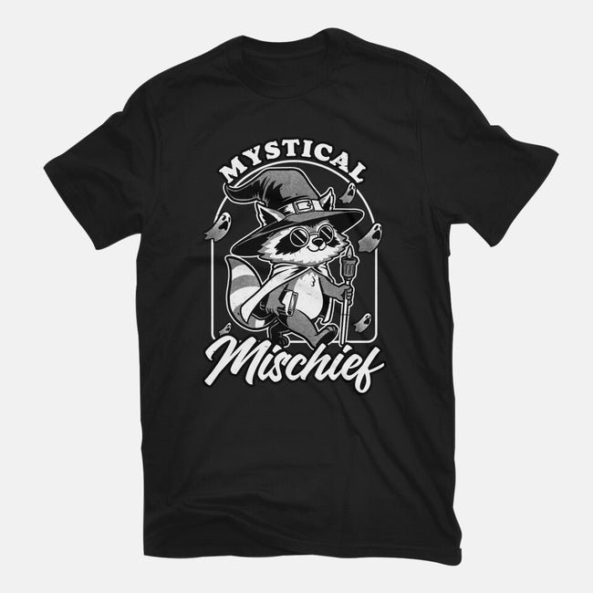 Wizard Magical Raccoon-Womens-Fitted-Tee-Studio Mootant