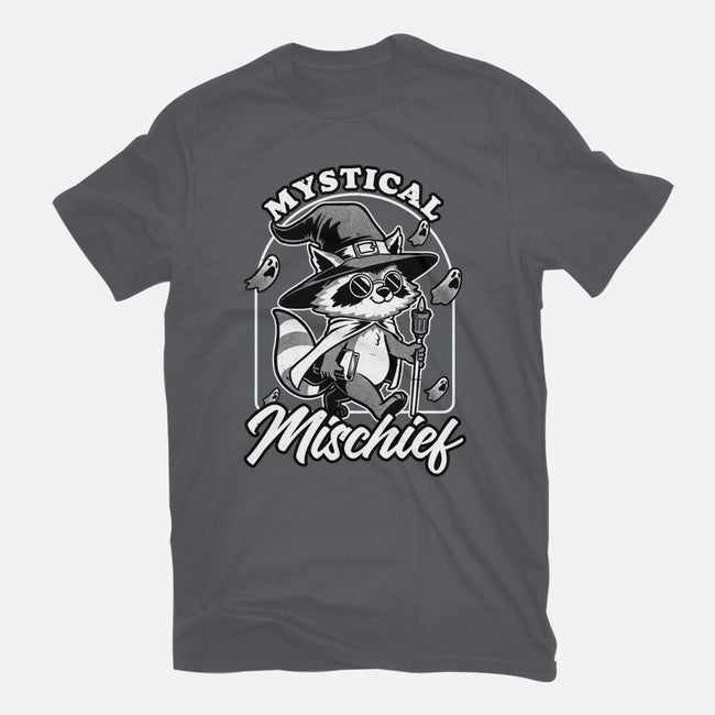 Wizard Magical Raccoon-Womens-Fitted-Tee-Studio Mootant