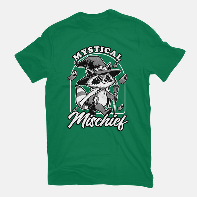 Wizard Magical Raccoon-Womens-Fitted-Tee-Studio Mootant