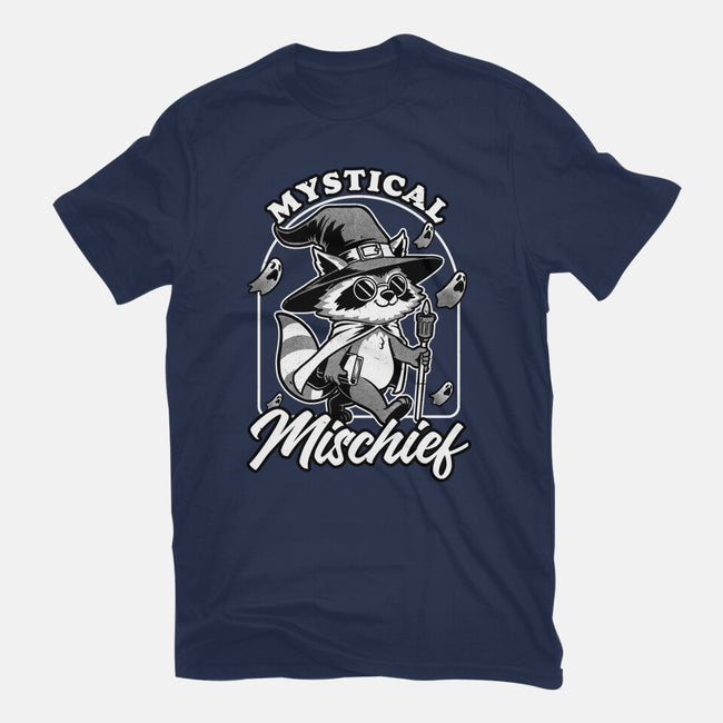 Wizard Magical Raccoon-Womens-Fitted-Tee-Studio Mootant