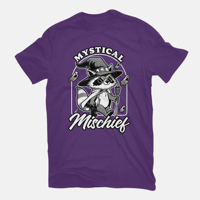 Wizard Magical Raccoon-Womens-Fitted-Tee-Studio Mootant