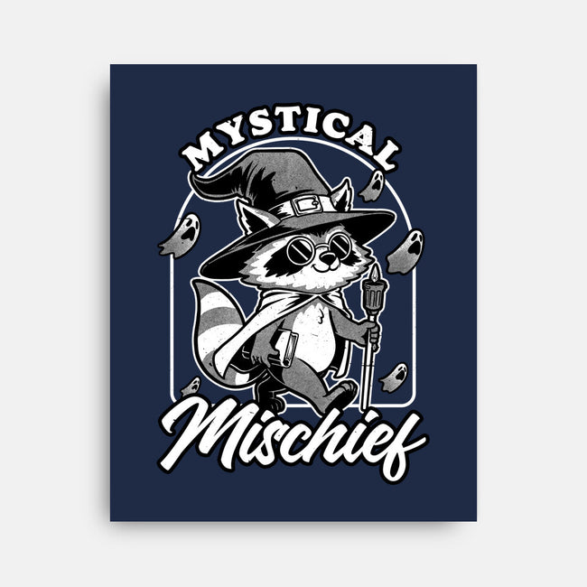 Wizard Magical Raccoon-None-Stretched-Canvas-Studio Mootant