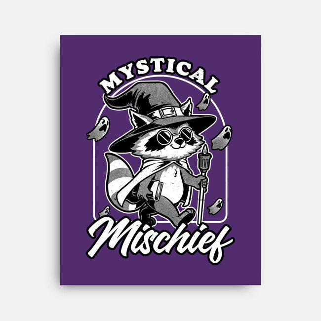 Wizard Magical Raccoon-None-Stretched-Canvas-Studio Mootant