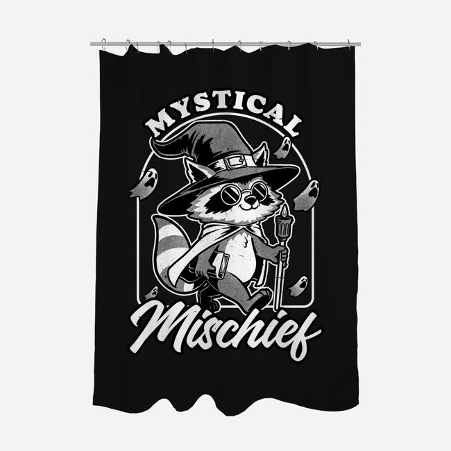 Wizard Magical Raccoon-None-Polyester-Shower Curtain-Studio Mootant