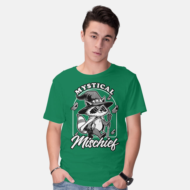 Wizard Magical Raccoon-Mens-Basic-Tee-Studio Mootant