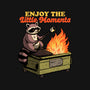 Raccoon Dumpster Fire-Youth-Crew Neck-Sweatshirt-Studio Mootant