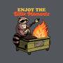 Raccoon Dumpster Fire-Womens-V-Neck-Tee-Studio Mootant
