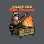 Raccoon Dumpster Fire-Mens-Heavyweight-Tee-Studio Mootant