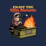 Raccoon Dumpster Fire-Mens-Heavyweight-Tee-Studio Mootant