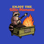 Raccoon Dumpster Fire-Mens-Heavyweight-Tee-Studio Mootant