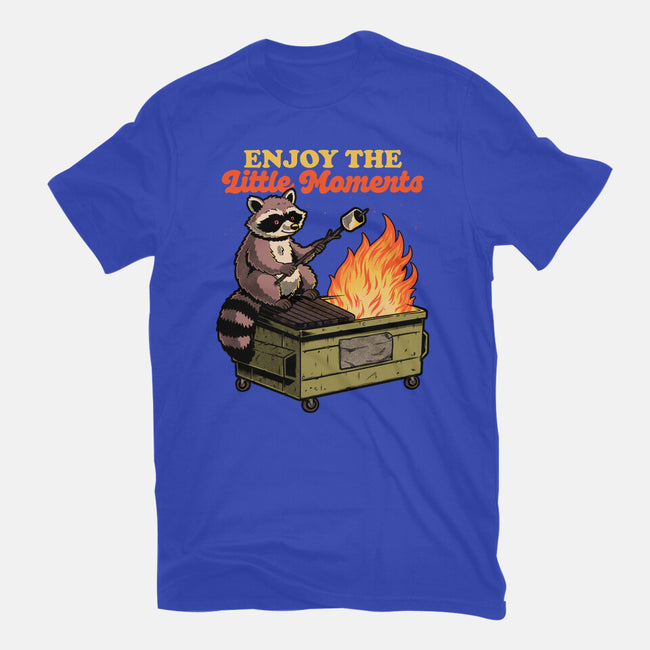 Raccoon Dumpster Fire-Womens-Fitted-Tee-Studio Mootant